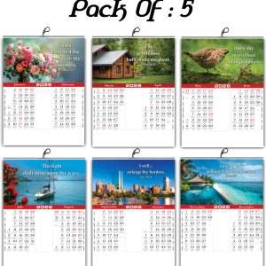 2026 "A Year of Wonder" Wall Calendar | Cute Baby, Flowers & Birds with Heartwarming Quotes 15x20 Inch Premium Glossy Wall Calendar